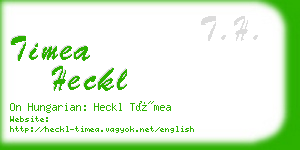 timea heckl business card